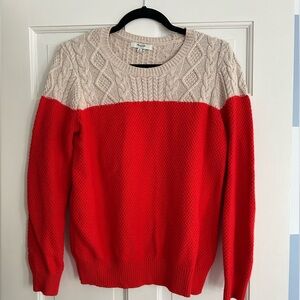 Madewell cable knit sweater
